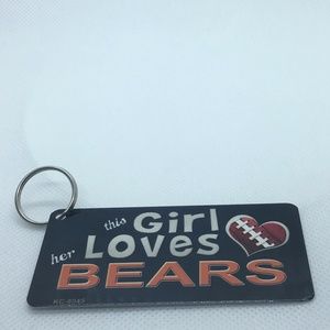 This Girl Loves her Bears Novelty  Metal Key Chain